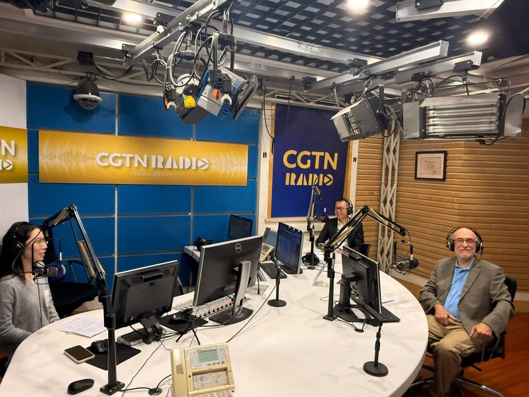Joe Diniz da Costa at CGTN RADIO studio